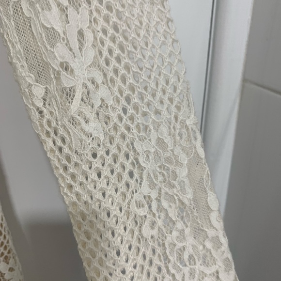 SHEIKE White Romance Lace Long Sleeve Onesie Romper Playsuit - Picture 9 of 14